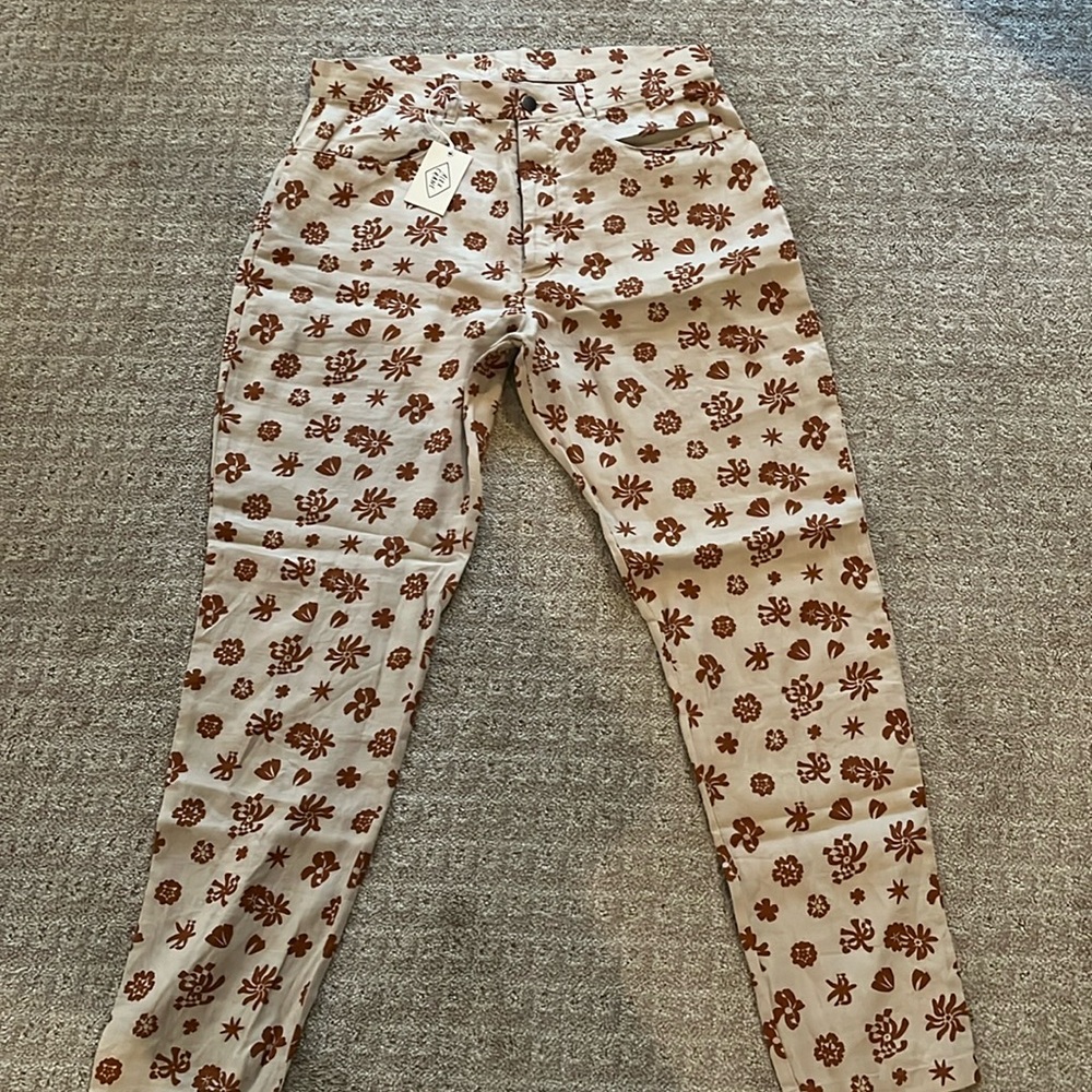 Alex Crane printed pants NWT